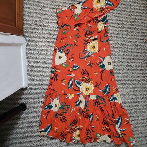 Urban Outfitters Tropical One Shoulder Dress - Picture 6 of 7